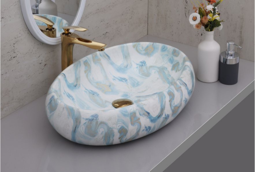 OVEL-2105 table-top wash basin from the Ovel series