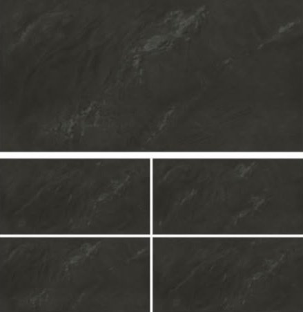 Azzuro Nero: large tile and random face set